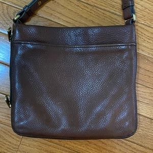 Fossil pebble leather crossbody bag